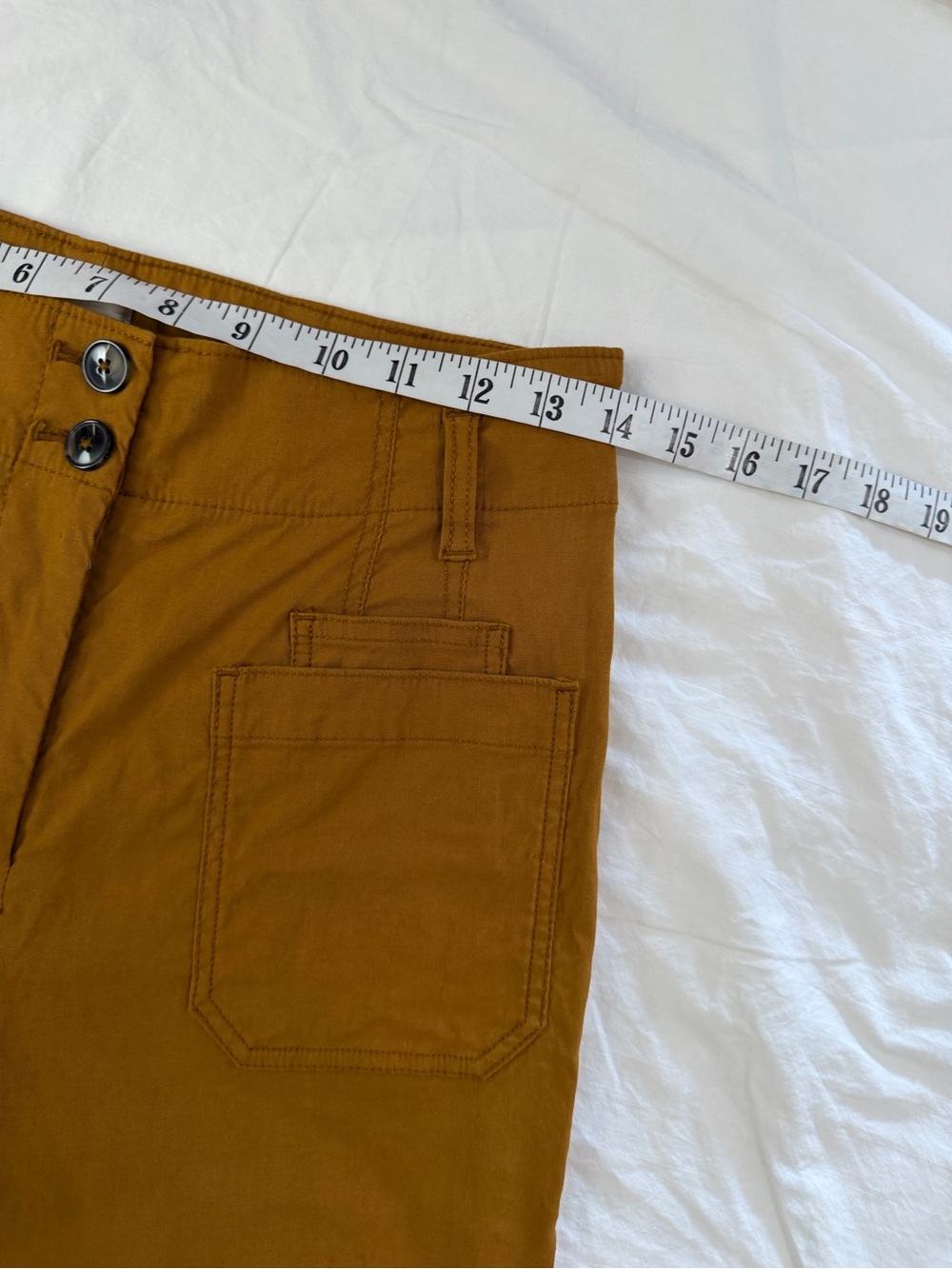 MAEVE The Junie High-Rise Flare Pants Bronze Magic Fabric 26 - Picture 11 of 16